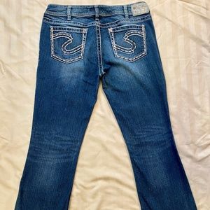 Silver Jeans Co Women's Suki Curvy-Fit Bootcut Jeans Blue Size